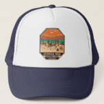 Casquette Joshua Tree National Park Turkey Flats Sand Dunes<br><div class="desc">Joshua Tree vector artwork. The park is named for the region’s twisted,  bristled Joshua trees,  the park straddles the cactus-dotted Colorado Desert and the Mojave Desert.</div>