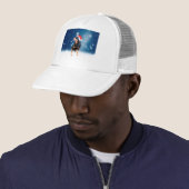 Casquette Jote Rottweiler Chien Noël Santa Hat Étoiles de ne (En situation)