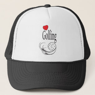 Casquette Jouer au golf d'amour
