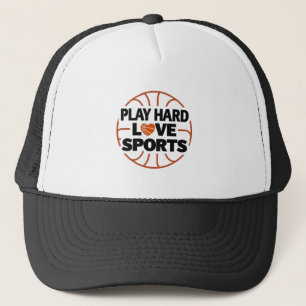 Casquette Jouer dur, Love Sports Motivational Sports Casquet
