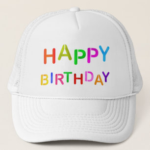 Casquette Jouer Joyeux texte d'anniversaire