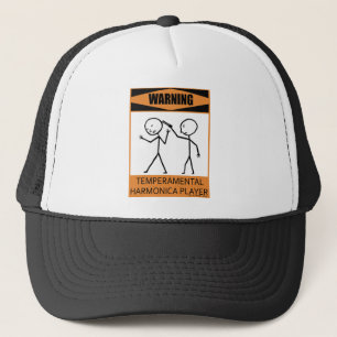 Casquette Joueur capricieux d'avertissement d'harmonica