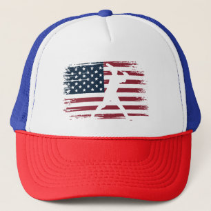Casquette Joueur de baseball Drapeau américain USA Camo Patr