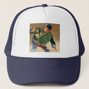 Casquette Joueur de baseball vintage, juge-arbitre