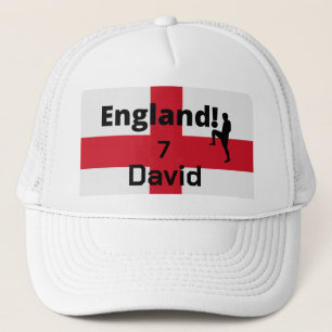 Casquette Joueur de football anglais personnalisable