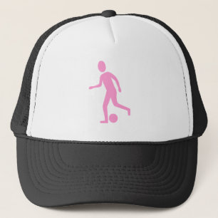 Casquette Joueur de football - rose