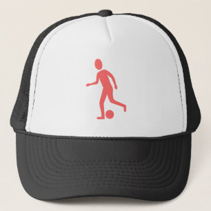 Casquette Joueur de football - rose tropicale