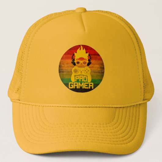 CASQUETTE JOUEUR PRO - FOU DE JEU VIDÉO (Devant)