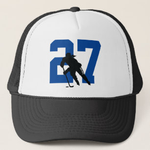 Casquette Joueuse de hockey sur mesure pour femmes noir et b