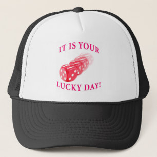 Casquette Jour chanceux avec le petit pain de matrices