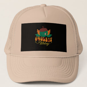 Casquette jour d'action de grâce de la chute de dinde la plu