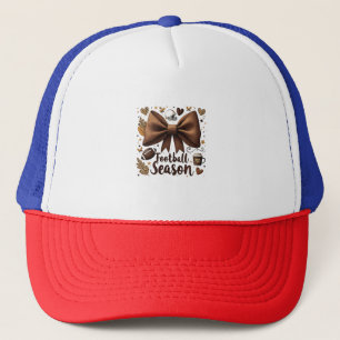 Casquette Jour de football Bow Coquette Football Saison