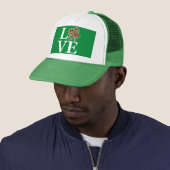 Casquette Jour de la Saint Patrick Leopard Love Shamrock (En situation)