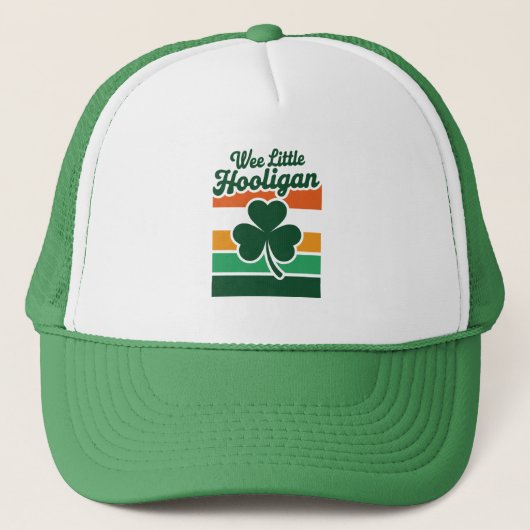 Casquette Jour de la Saint Patrick Wee Little Hooligan Drôle (Devant)