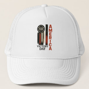 Casquette Jour de la Victoire Art Patriotique en Distress US