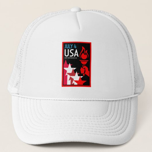 Casquette Jour de l'indépendance américaine (Devant)