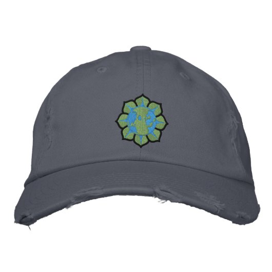 Casquette Jour des terres de fleurs de la Terre (Devant)