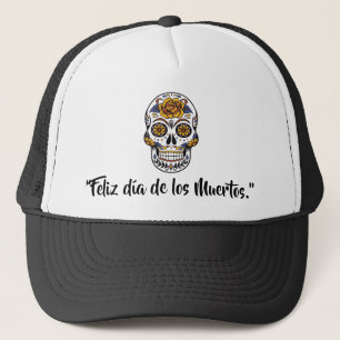 Casquette Jour Du Trucker Crânien Dead-Dia De Los Muertos