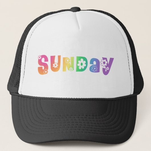 Casquette Jour Mignon de la Semaine Dimanche (Devant)