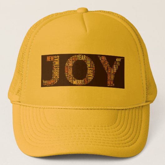Casquette JOY Wordcloud Noël (Devant)