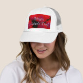 Casquette Joyeuse fête des mères Roses rouges (En situation)