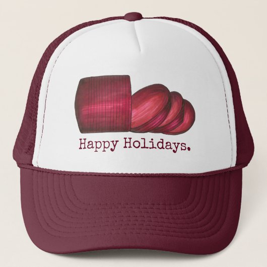 Casquette Joyeuses fêtes canneberge Noël Thanksgiving (Devant)