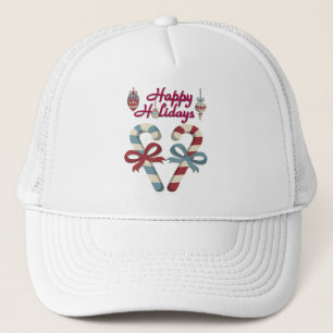 Casquette Joyeuses vacances Sucre de canne coeur