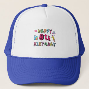 Casquette Joyeux 5e anniversaire 5 ans voeux b jour