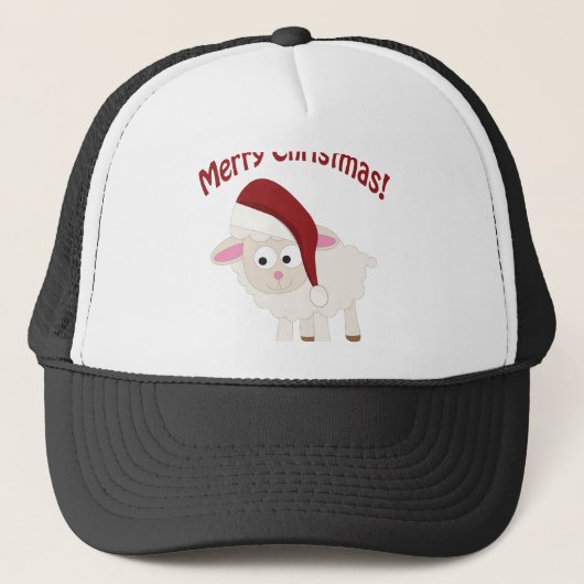 Casquette Joyeux agneau de Noël (Devant)