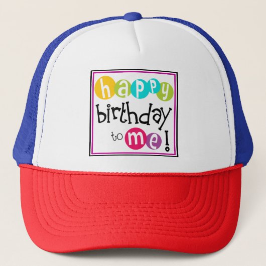 Casquette Joyeux anniversaire de To Me Design (Devant)