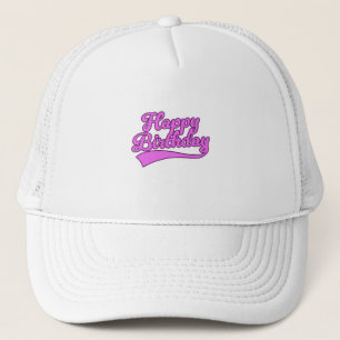 Casquette Joyeux Anniversaire police vintage