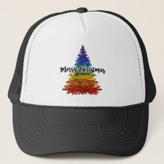 Casquette joyeux arc-en-ciel arbre de noël