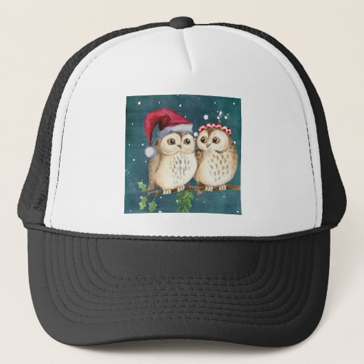 Casquette Joyeux Chouettes de Noël (Devant)