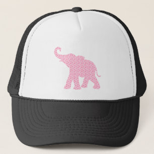 Casquette Joyeux Eléphant Rose Art Motif mou