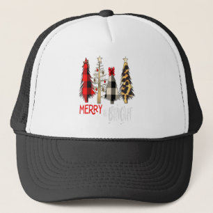 Casquette Joyeux et brillant sapin léopard sauvage de Noël