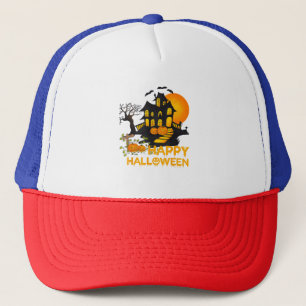 Casquette Joyeux Halloween Citrouille Squelettique Maison Ha