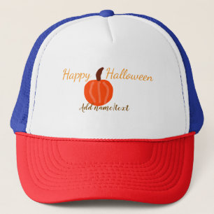 Casquette Joyeux Halloween orange citrouille automne orange