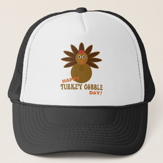 Casquette Joyeux Jour de la grogne turque Thanksgiving (Devant)