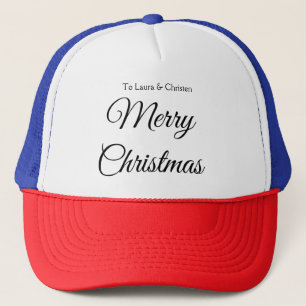 Casquette Joyeux Noël ajouter le nom texte personnalisé cade