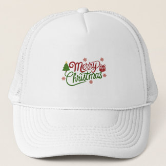 Casquette Joyeux Noël Chapeau de camionneur de fête
