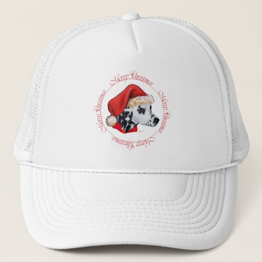 Casquette Joyeux Noël dalmate (Devant)
