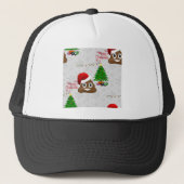 Casquette joyeux noël poo émoji (Devant)