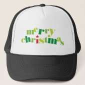 Casquette joyeux noël typographie moderne (Devant)