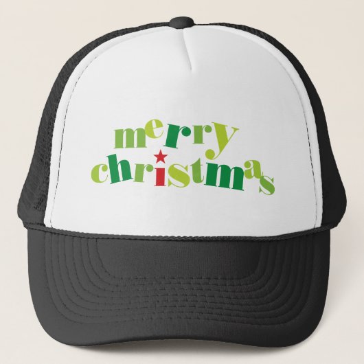 Casquette joyeux noël typographie moderne (Devant)