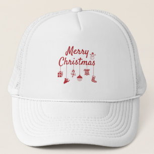 Casquette Joyeux ornements de Noël