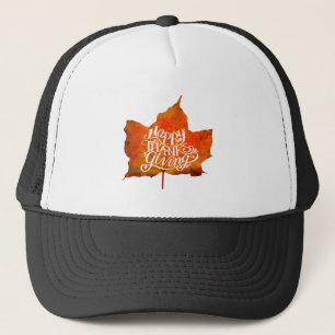 Casquette Joyeux Thanksgiving FEUILLES D'AUTOMNE FEUILLE D'A