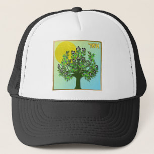 Casquette Judaica 12 tribus d'Israël Asher