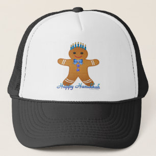 Casquette Judaica Hanoukka, pain d'épices Man Menorah