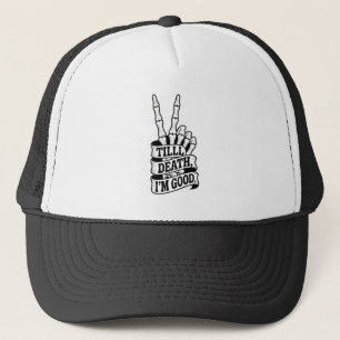 Casquette Jusqu'à la mort Paix Main Squelette