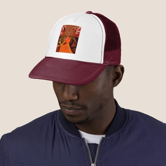 Casquette Just Funny Giraffe image design (En situation)